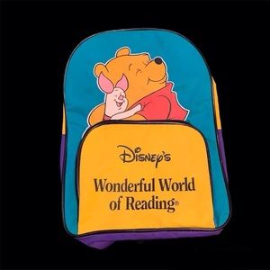 Pooh Bear and Piglet Colorblock Kidcore mini vinyl backpack